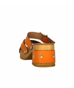 Pedro Miralles 13151 Cuir Orange*Femme Sandales