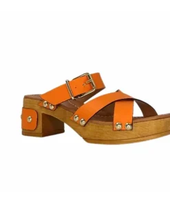 Pedro Miralles 13151 Cuir Orange*Femme Sandales