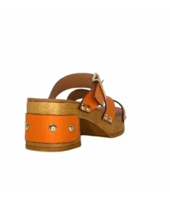 Pedro Miralles 13151 Cuir Orange*Femme Sandales