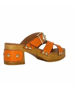 Pedro Miralles 13151 Cuir Orange*Femme Sandales
