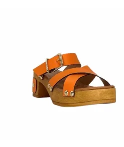 Pedro Miralles 13151 Cuir Orange*Femme Sandales