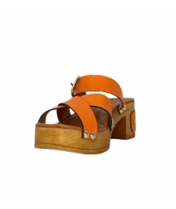 Pedro Miralles 13151 Cuir Orange*Femme Sandales