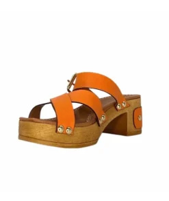Pedro Miralles 13151 Cuir Orange*Femme Sandales