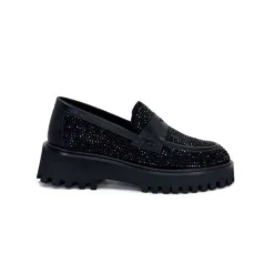 Pedro Miralles 25125 Daim Noir*Femme Mocassins