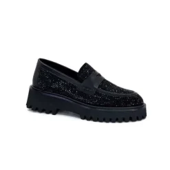 Pedro Miralles 25125 Daim Noir*Femme Mocassins