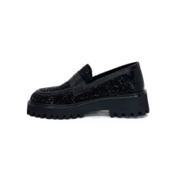 Pedro Miralles 25125 Daim Noir*Femme Mocassins