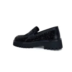 Pedro Miralles 25125 Daim Noir*Femme Mocassins