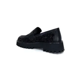Pedro Miralles 25125 Daim Noir*Femme Mocassins