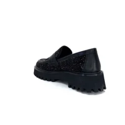 Pedro Miralles 25125 Daim Noir*Femme Mocassins