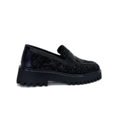 Pedro Miralles 25125 Daim Noir*Femme Mocassins