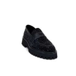 Pedro Miralles 25125 Daim Noir*Femme Mocassins