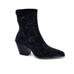 Pedro Miralles 25534 Daim Noir*Femme Santiags