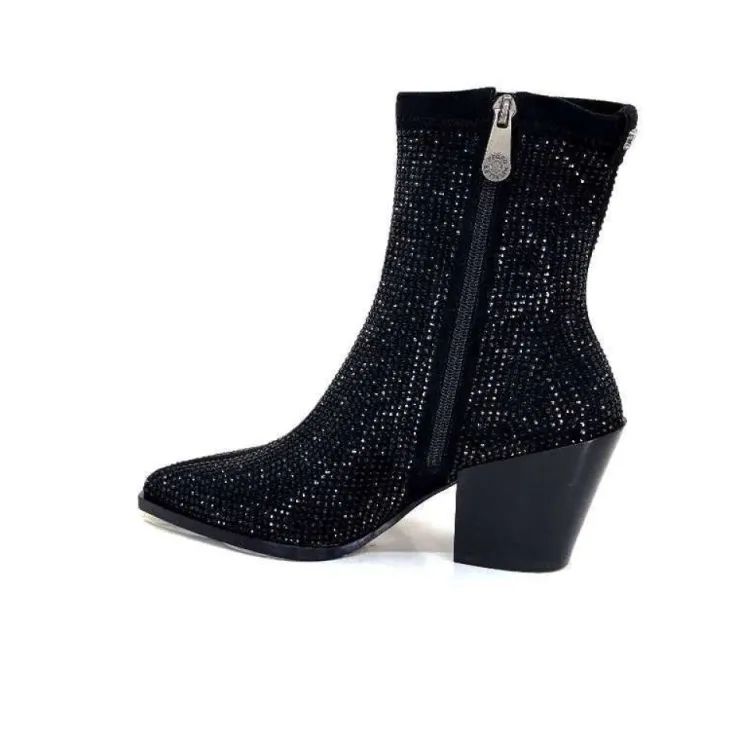 Pedro Miralles 25534 Daim Noir*Femme Santiags