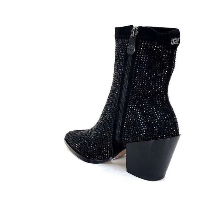 Pedro Miralles 25534 Daim Noir*Femme Santiags