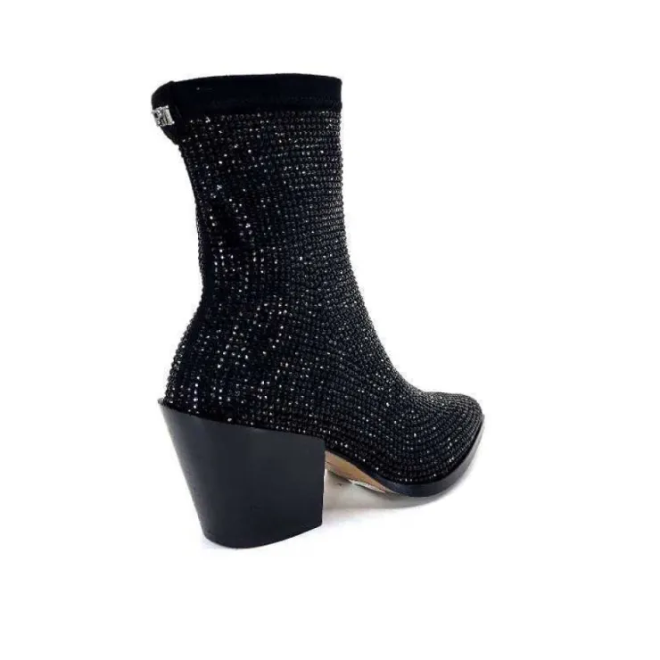 Pedro Miralles 25534 Daim Noir*Femme Santiags