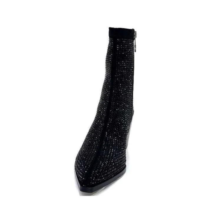 Pedro Miralles 25534 Daim Noir*Femme Santiags