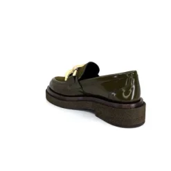 Pertini 32420 D4 Cuir Glace Kaki*Femme Mocassins