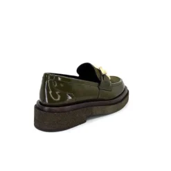 Pertini 32420 D4 Cuir Glace Kaki*Femme Mocassins
