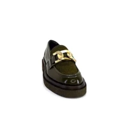 Pertini 32420 D4 Cuir Glace Kaki*Femme Mocassins