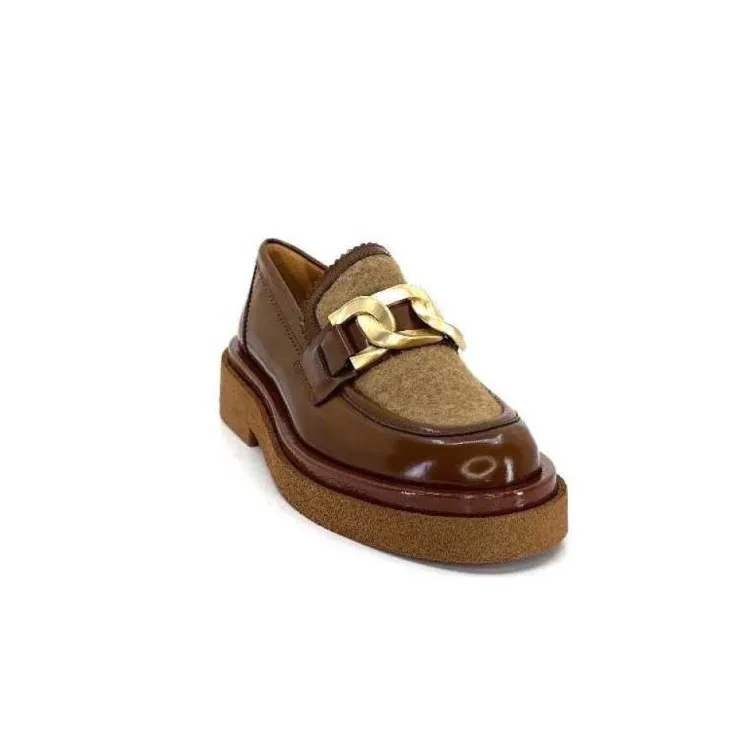 Pertini 32415 D1 Cuir Glace Marron*Femme Mocassins