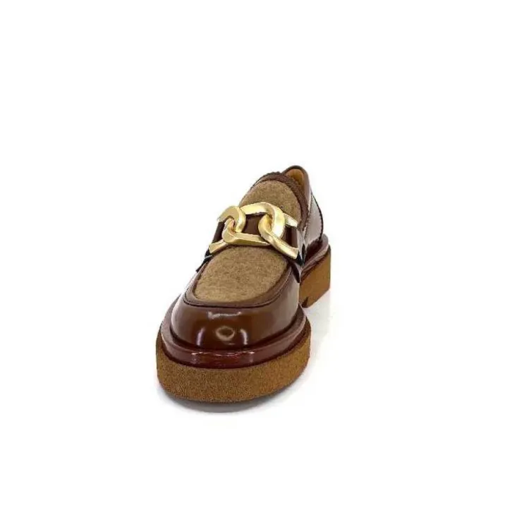 Pertini 32415 D1 Cuir Glace Marron*Femme Mocassins