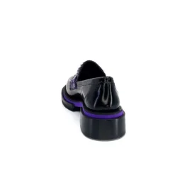 Pertini 32416 D7 Cuir Noir Violet*Femme Mocassins