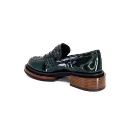 Pertini 32416 D8 Cuir Vernis Vert*Femme Mocassins