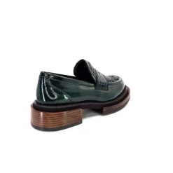 Pertini 32416 D8 Cuir Vernis Vert*Femme Mocassins