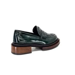 Pertini 32416 D8 Cuir Vernis Vert*Femme Mocassins