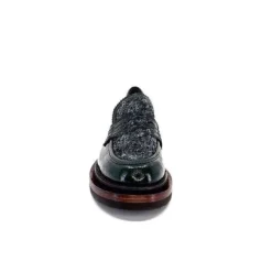 Pertini 32416 D8 Cuir Vernis Vert*Femme Mocassins
