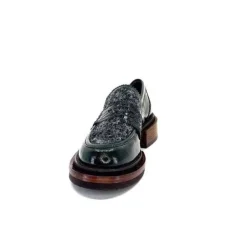 Pertini 32416 D8 Cuir Vernis Vert*Femme Mocassins
