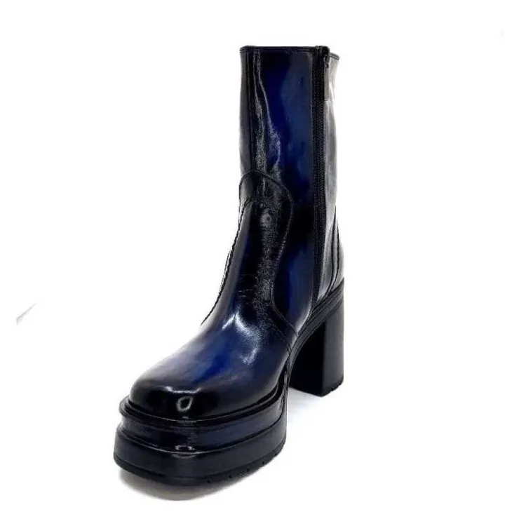 Pons Quintana 10580 Cuir Bleu*Femme Bottines