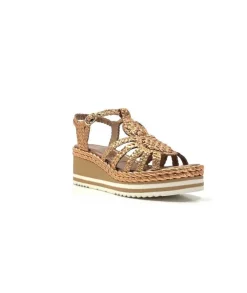 Pons Quintana 10434 Cuir Metal Bronze*Femme Sandales