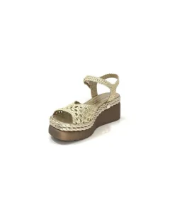 Pons Quintana 10329 Ibiza Metal Platino*Femme Plateformes