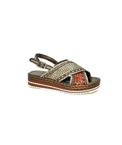 Pons Quintana 10265 Milan Cuir Metal Bronze*Femme Plateformes