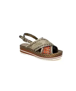 Pons Quintana 10265 Milan Cuir Metal Bronze*Femme Plateformes