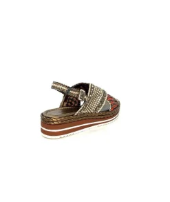 Pons Quintana 10265 Milan Cuir Metal Bronze*Femme Plateformes