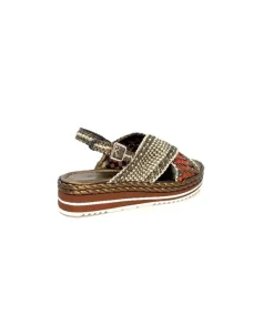 Pons Quintana 10265 Milan Cuir Metal Bronze*Femme Plateformes
