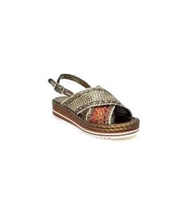 Pons Quintana 10265 Milan Cuir Metal Bronze*Femme Plateformes