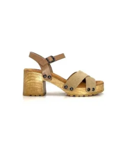Porronet Fi 2881 Cuir Taupe Arena*Femme Plateformes