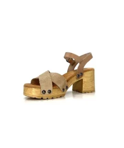 Porronet Fi 2881 Cuir Taupe Arena*Femme Plateformes