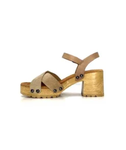 Porronet Fi 2881 Cuir Taupe Arena*Femme Plateformes