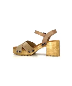 Porronet Fi 2881 Cuir Taupe Arena*Femme Plateformes