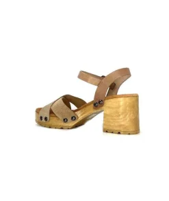 Porronet Fi 2881 Cuir Taupe Arena*Femme Plateformes