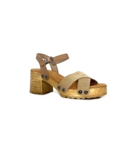 Porronet Fi 2881 Cuir Taupe Arena*Femme Plateformes