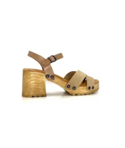 Porronet Fi 2881 Cuir Taupe Arena*Femme Plateformes