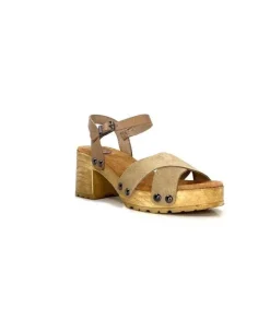 Porronet Fi 2881 Cuir Taupe Arena*Femme Plateformes