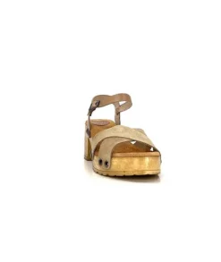 Porronet Fi 2881 Cuir Taupe Arena*Femme Plateformes