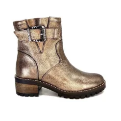 qootum- modascoop Qootum 14130 Cuir Bronze*Femme Bottines