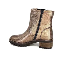 qootum- modascoop Qootum 14130 Cuir Bronze*Femme Bottines